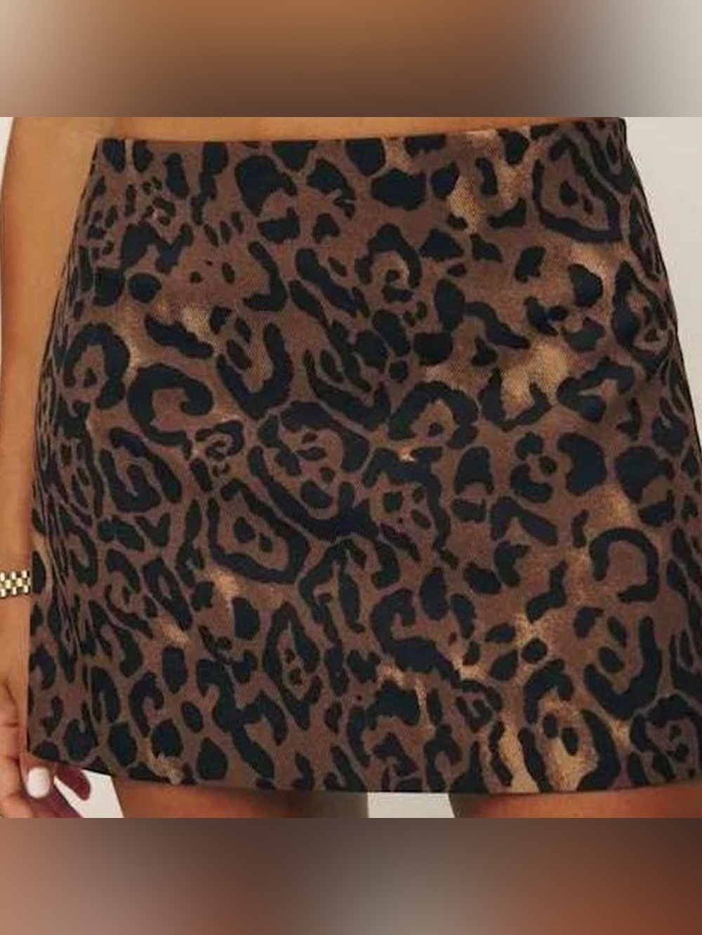 Reformation Leopard-Print Mini Skirt